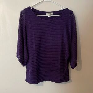 Dressbarn 3/4 sleeve woman’s sheer tunic with built in shell